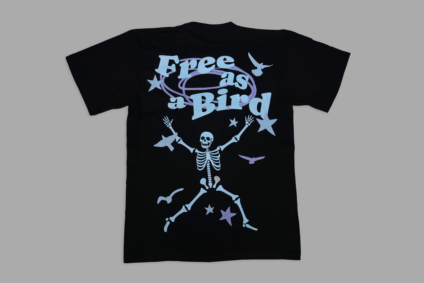 “FREE AS A BIRD” Limited Edition -Light Blue Tee