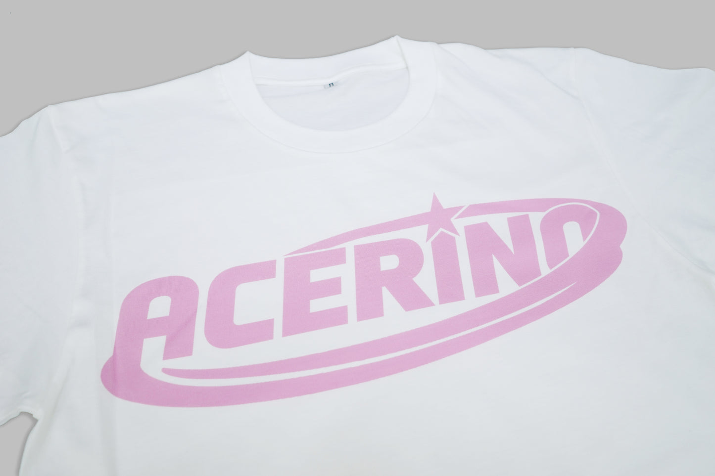 “ACERINO” White/Pink Print T-Shirt