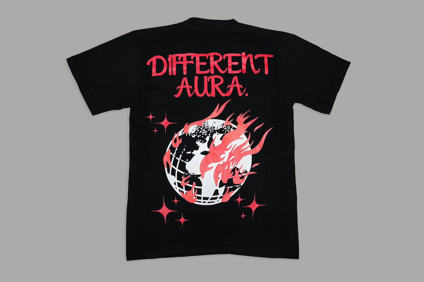 “DIFFERENT AURA” Black/Red T-Shirt