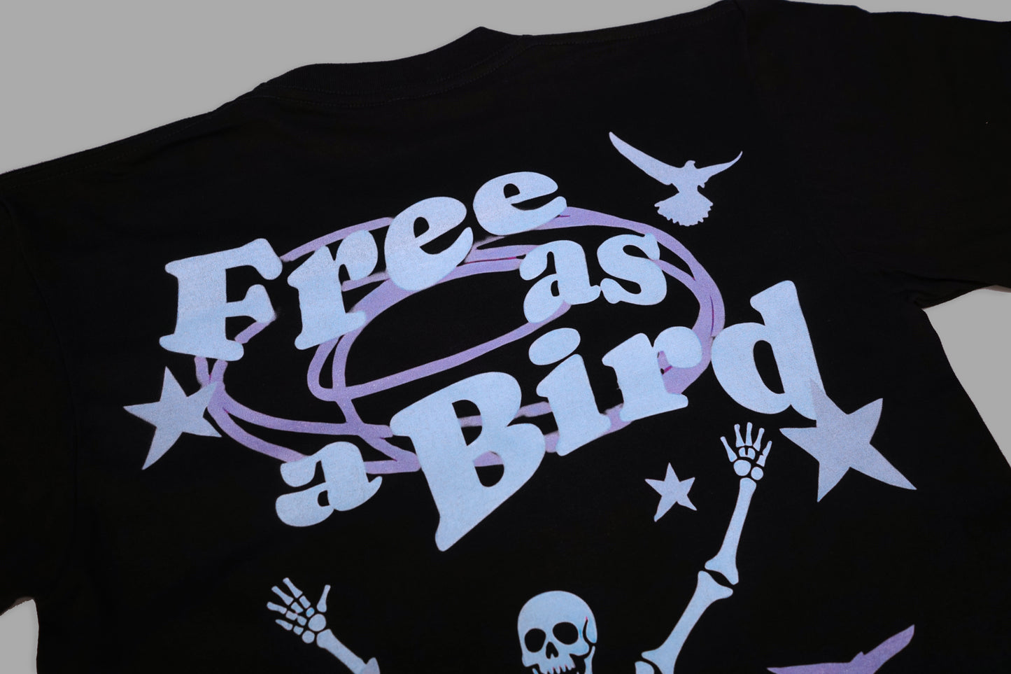 “FREE AS A BIRD” Limited Edition -Light Blue Tee